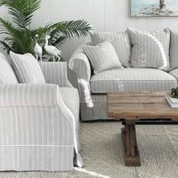 Avalon Hamptons Armchair Cloud Stripe