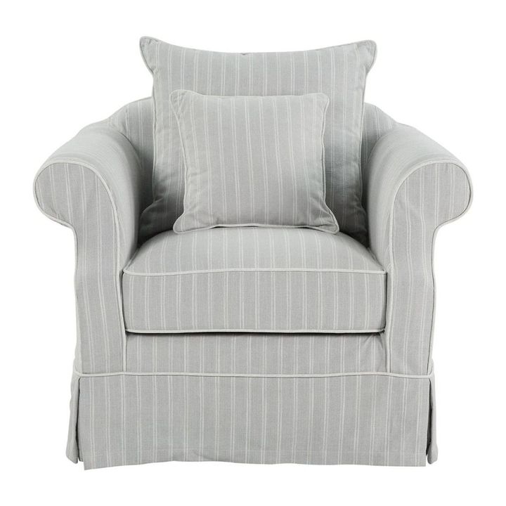 Avalon Hamptons Armchair Cloud Stripe