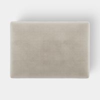 Marbella Ottoman Natural with White Piping