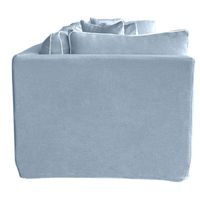 Marbella 4 Seat Sofa Beach W/White piping