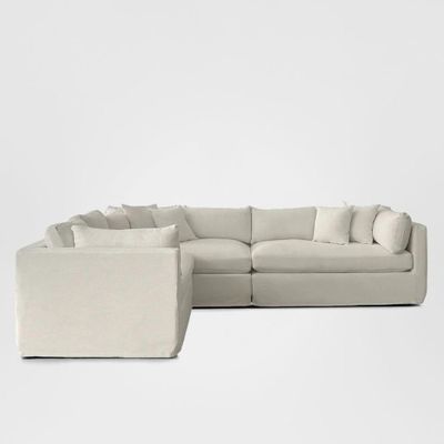 Marbella Modular Sofa Ivory - Left Facing