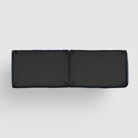 Marbella 4 Seat Sofa Navy W/White Piping