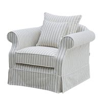 Avalon Hamptons Armchair Stone Stripe