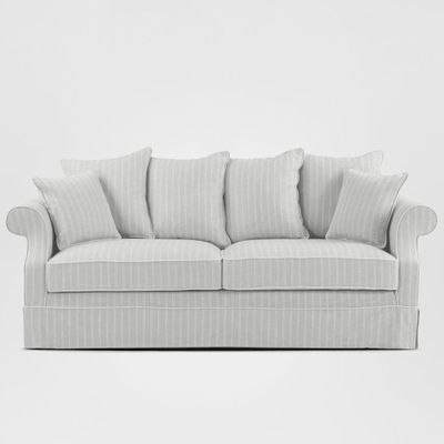 Avalon Hamptons 3 Seat Sofa Cloud Stripe