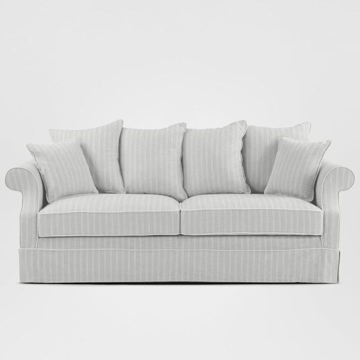 Avalon Hamptons 3 Seat Sofa Cloud Stripe