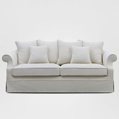 Avalon Hamptons 3 Seat Sofa Ivory