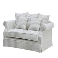 Avalon Hamptons 2 Seat Sofa Stone Stripe