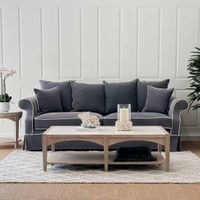 Avalon Hamptons 3 Seat Sofa Navy