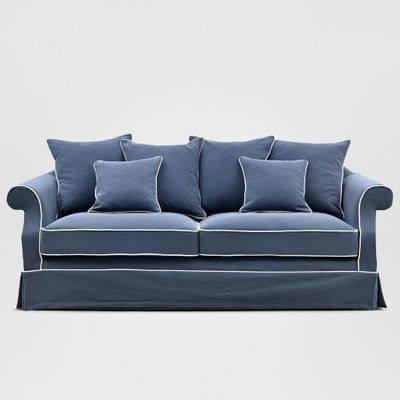 Avalon Hamptons 3 Seat Sofa Navy