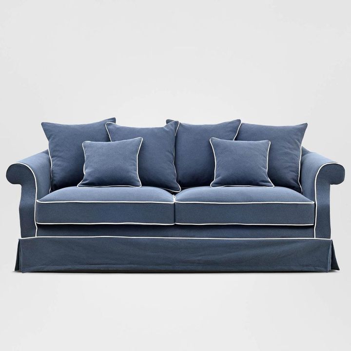 Avalon Hamptons 3 Seat Sofa Navy