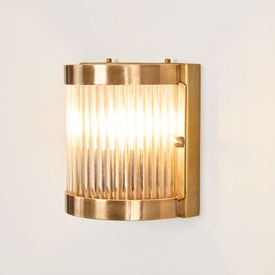 Pretoria Outdoor Wall Light Antique Brass