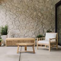 Bermuda Teak Coffee Table 90cm - Outdoor Under-Cover