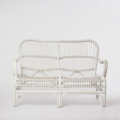 Seville Rattan Two Seater White