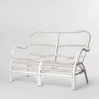 Seville Rattan Two Seater White