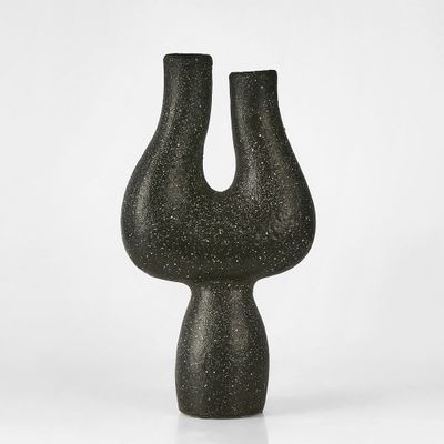 Moore Vase Tall Charcoal