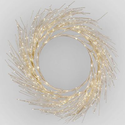 Starry White Wreath 100cm With 517LED
