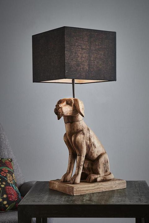 Thelma Table Lamp Base Dark Natural- Base Only