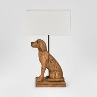 Thelma Table Lamp Base Dark Natural- Base Only