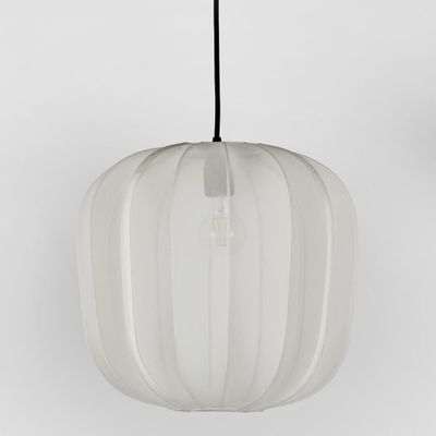 Pumpkin Ceiling Pendant Medium Ivory (Shade only) DO NOT TURN ON KIT ONLY