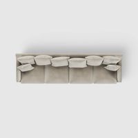 Noosa 4 Seat Modular Sofa Natural