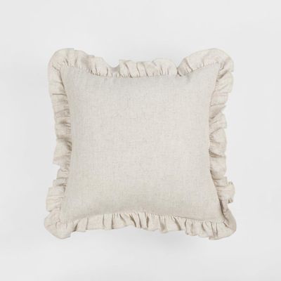 Poppy Cushion Cover 50x50cm Natural