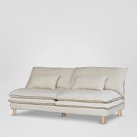Aura 2 Seater No Arms Cover C7 Natural Linen