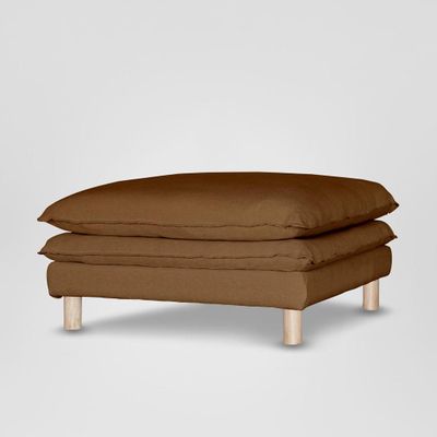 Aura Ottoman Cover C7 Brown Sugar