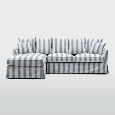 Noosa Hamptons 2S RHF Blue Sky Stripe - Cover Only