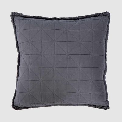 Quilted cushion Dark Grey
