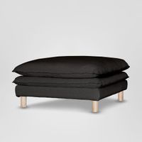 Aura Ottoman Cover C7 Black