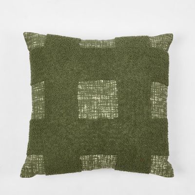 Archer Cushion Cover 50x50cm Natural/Mustard