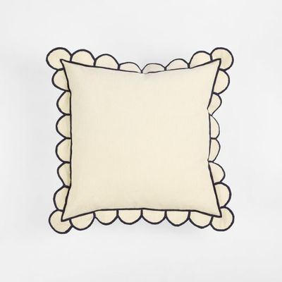 Paree Cushion Cover 50x50cm Natural/Blue