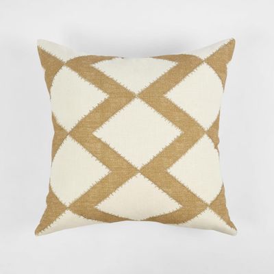 Hayfield Cushion Cover 50x50cm White/Mustard