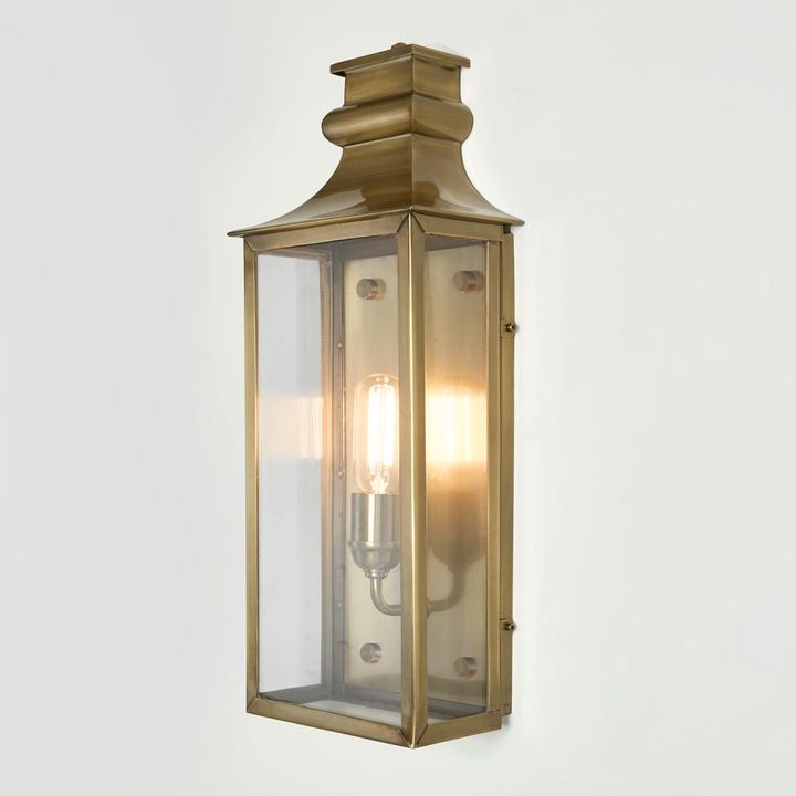 Westpoint Outdoor Wall Light Medium Antique Brass