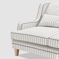 Bondi Hamptons 2 Seat Sofa Blue/White Pin Stripe