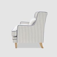Bondi Hamptons 2 Seat Sofa Blue/White Pin Stripe