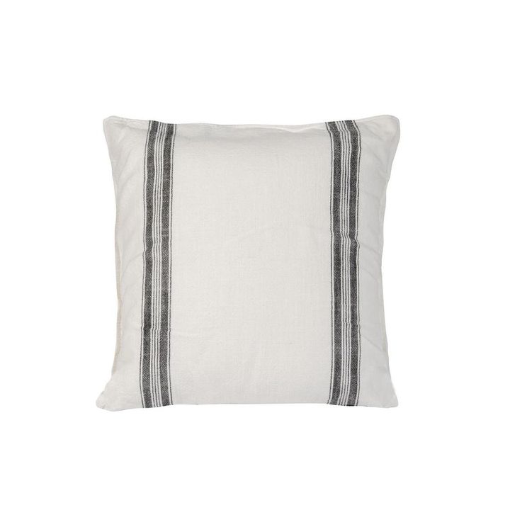 Stripe Slub Cushion 50x50 Whte - Cover only