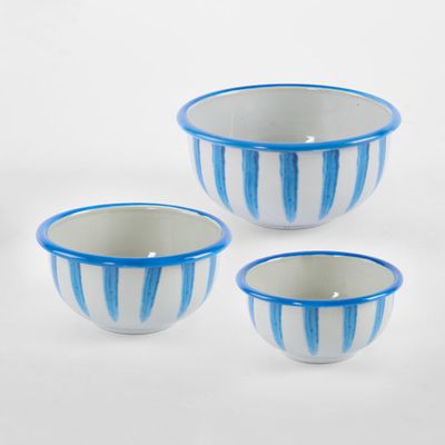 Chablis Enamel Bowl Set Of 3