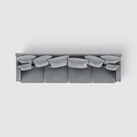 Noosa 4 Seat Modular Sofa Grey