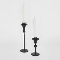 Claudia Forged Iron Candle Holder Set of 2