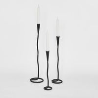Mordan Forged Iron Candle Holder Set of 3