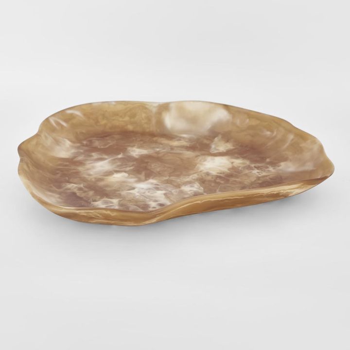 Halo Bowl Swirl Resin Toffee