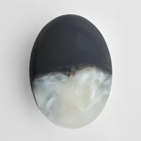 Halo Coat Hook Medium Swirl Resin B&W