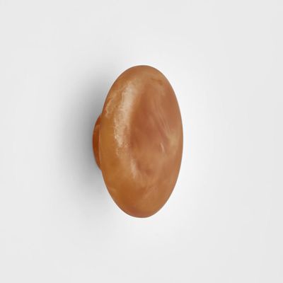 Halo Coat Hook Small Swirl Resin Toffee