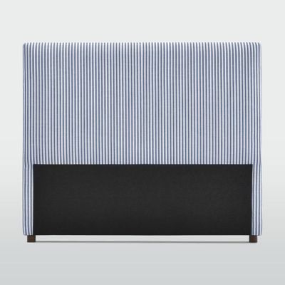 Newport Bedhead Queen White & Blue Pin stripe