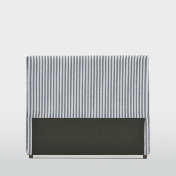 Newport Bedhead Queen White & Blue Pin stripe