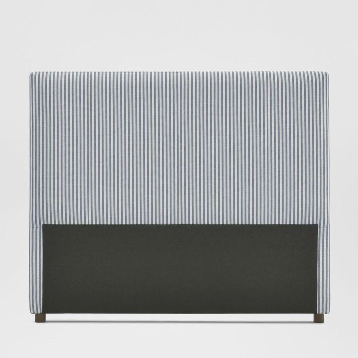 Newport Bedhead King White & Blue Pin stripe