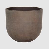 Oyster Lava Planter Small Set of 2 Brown