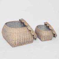 FESTONNE STORAGE  BASKETS S/2
