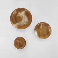 Halo Coat Hook Large Swirl Resin Toffee